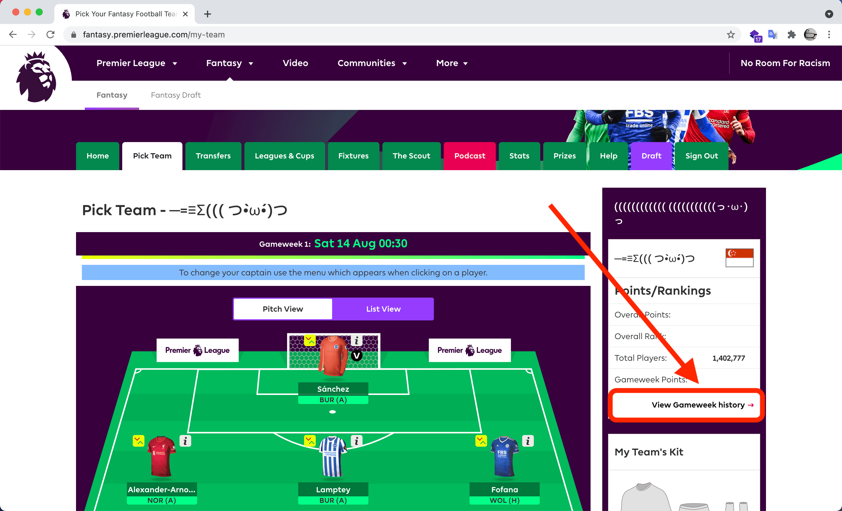 Find your FPL ID step 1
